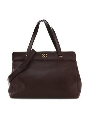 Chanel Calfskin Shopper Tote Brown #282441C19B